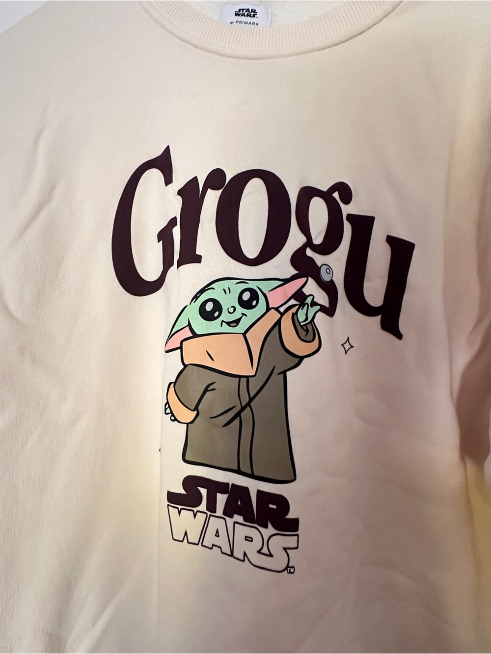 Star Wars Grogu Cream Unisex Sweatshirt